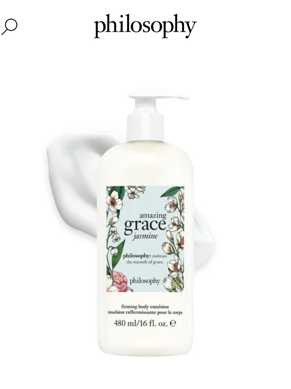 🆕 Philosophy Amazing Grace Jasmine Firming Body Emulsion Lotion. NWT.
